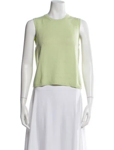 Pre-owned Malo Cashmere Crew Neck Sweater In Green