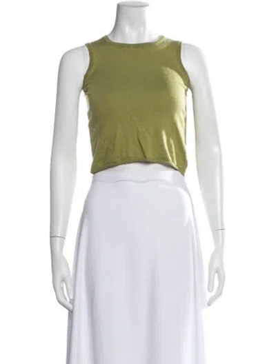 Pre-owned Malo Cashmere Crew Neck Sweater In Green