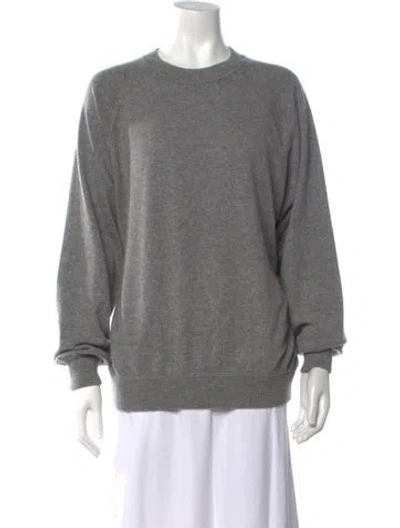 Pre-owned Malo Cashmere Crew Neck Sweater In Grey