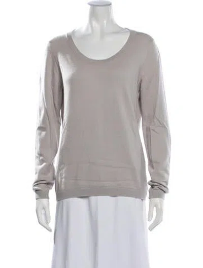 Pre-owned Malo Cashmere Crew Neck Sweater In Grey