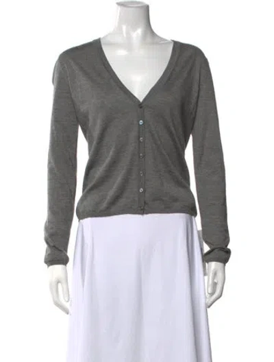 Pre-owned Malo Cashmere Crew Neck Sweater In Grey