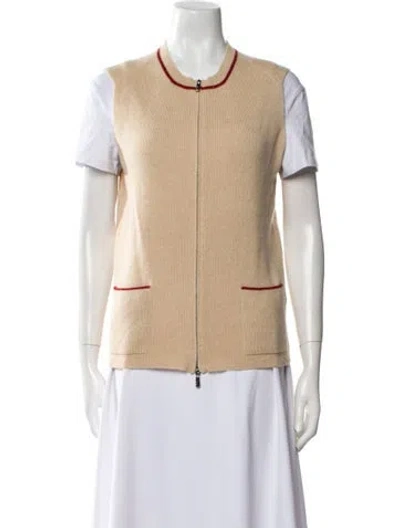 Pre-owned Malo Cashmere Crew Neck Sweater In Neutral