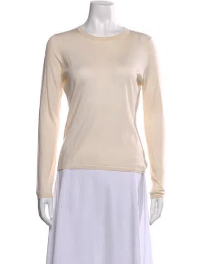 Pre-owned Malo Cashmere Crew Neck Sweater In Neutral