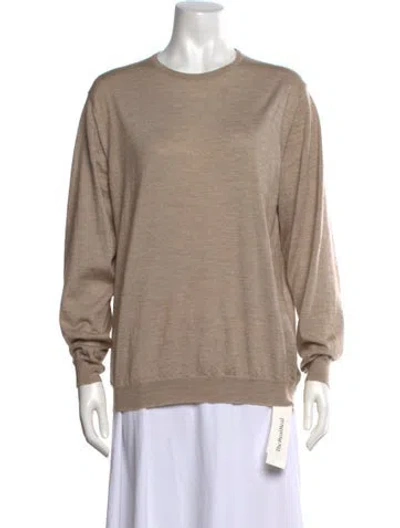 Pre-owned Malo Cashmere Crew Neck Sweater In Neutrals
