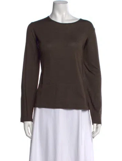 Pre-owned Malo Cashmere Crew Neck Top In Brown