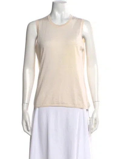 Pre-owned Malo Cashmere Crew Neck Top In Neutral
