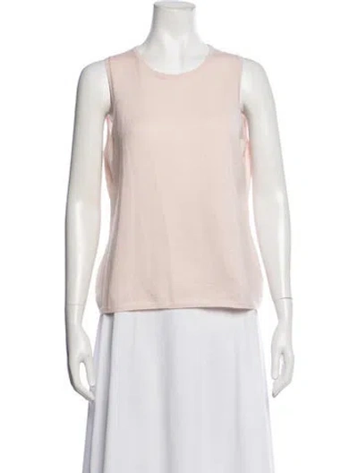 Pre-owned Malo Cashmere Crew Neck Top In Pink