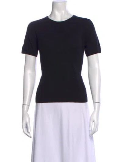 Pre-owned Malo Cashmere Crew Neck T-shirt In Black