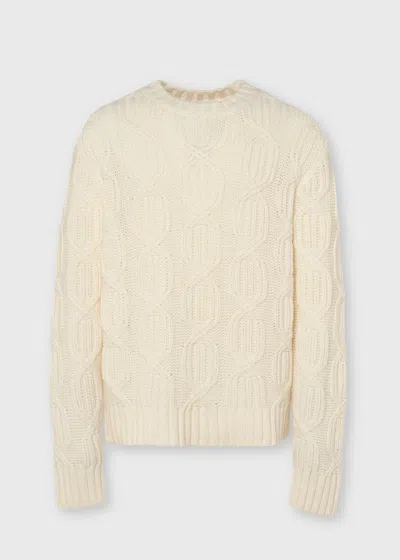 Malo Cashmere Crewneck Sweater In White