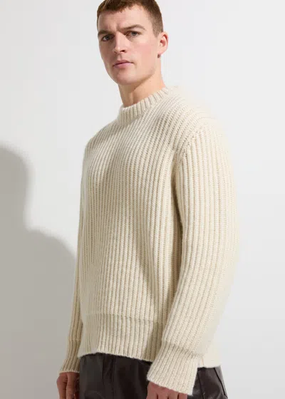 Malo Cashmere Crewneck Sweater In White