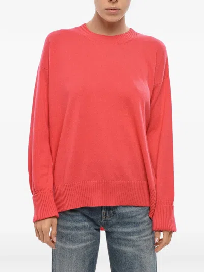 Malo Cashmere Crewneck Sweater In Red