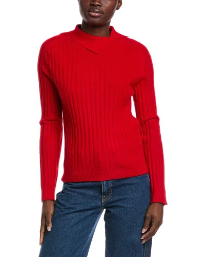 Malo Cashmere Donna Wool & Cashmere-blend Sweater In Red