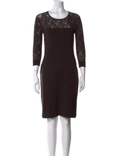 Pre-owned Malo Cashmere Dress In Brown
