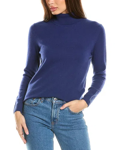 Malo Cashmere High Neck Woman In Blue