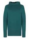 Malo Cashmere Turtleneck Pullover In Green