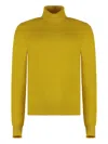 Malo Cashmere Turtleneck Sweater In Yellow