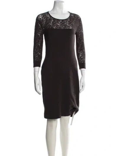 Pre-owned Malo Cashmere Knee-length Dress In Blue