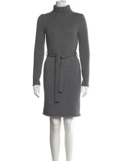 Pre-owned Malo Cashmere Knee-length Dress In Grey