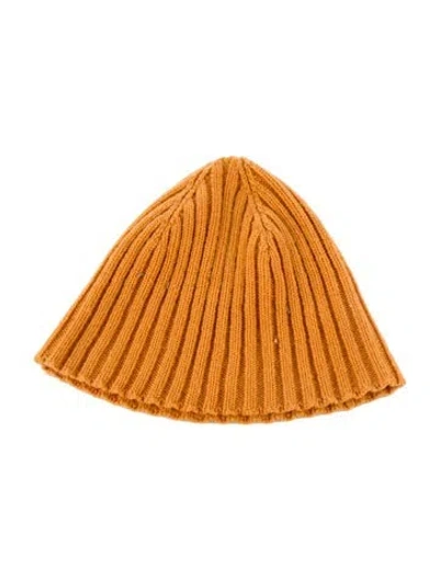 Pre-owned Malo Cashmere Knit Beanie In Orange