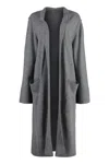 Malo Cashmere Maxi-cardigan In Grey