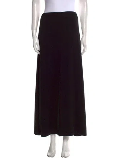 Pre-owned Malo Cashmere Midi Length Skirt In Black