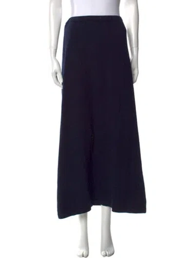 Pre-owned Malo Cashmere Midi Length Skirt In Blue