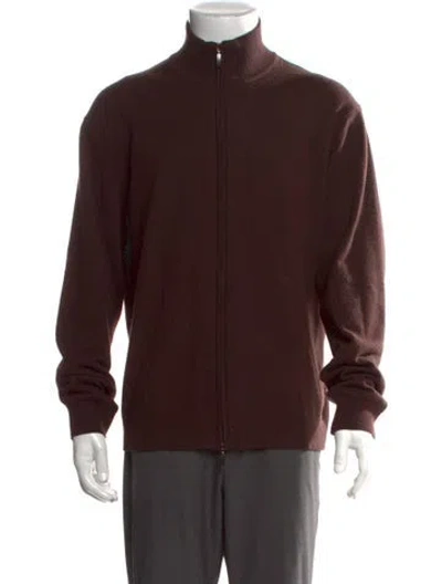 Pre-owned Malo Cashmere Open Front Cardigan In Brown