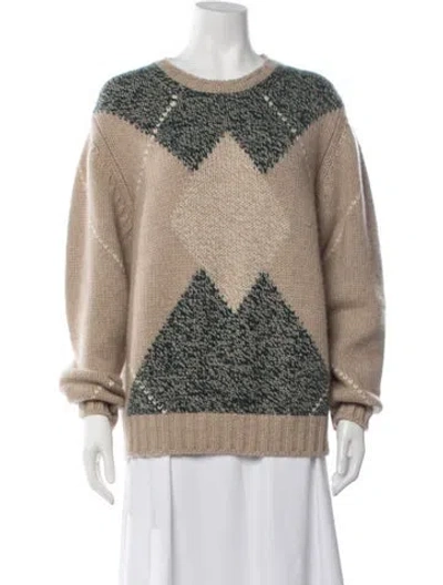 Pre-owned Malo Cashmere Patterned Sweater In Neutrals