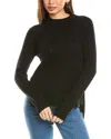 Malo Cashmere Pointelle Wool & Cashmere-blend Sweater In Black