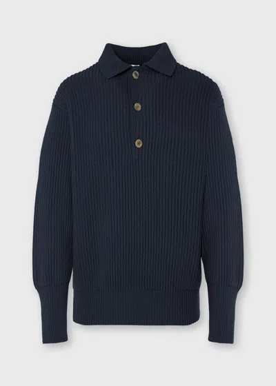 Malo Cashmere Polo Shirt In Blue