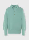 Malo Cashmere Polo Shirt In Green
