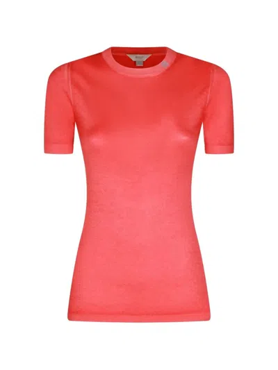 Malo Cashmere Round Neck In Red