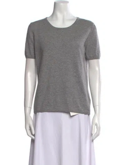 Pre-owned Malo Cashmere Scoop Neck Sweater In Gray