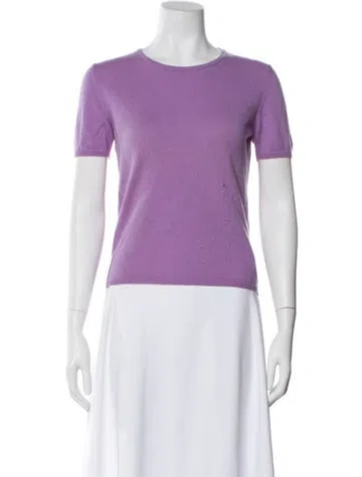 Pre-owned Malo Cashmere Scoop Neck Sweater In Purple