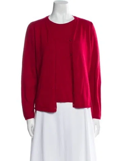 Pre-owned Malo Cashmere Scoop Neck Sweater In Red