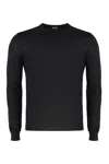 Malo Cashmere-silk Blend Pullover In Black