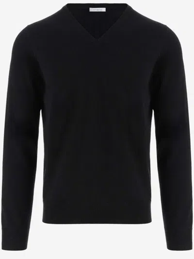 Malo Fine-knit Cashmere Jumper In Black