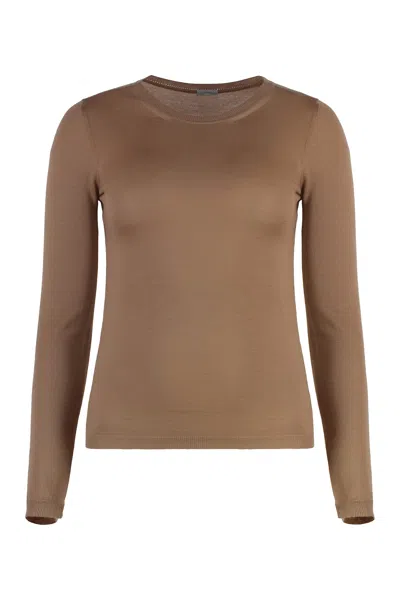 Malo Cashmere Sweater In Camel