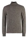 Malo Cashmere Turtleneck Sweater In Grau