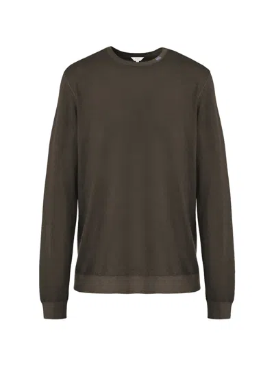 Malo Round Neck Knit Sweater Long Sleeves In Neutral