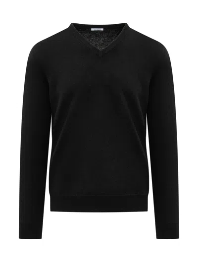 Malo Fine-knit Cashmere Jumper In Black