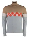 Malo Cashmere Turtleneck Sweater In Neutrals