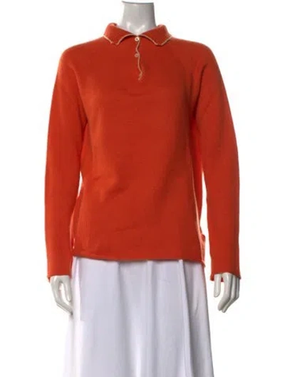 Pre-owned Malo Cashmere Sweater In Orange