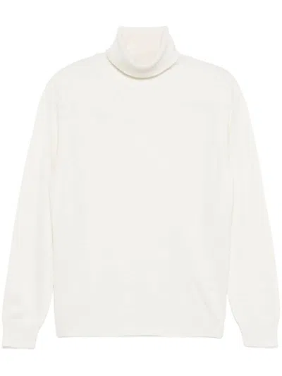 Malo Cashmere Sweater In White