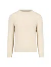 Malo Crewneck Ribbed Sweater Long Sleeves