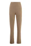 Malo Knitted Trousers In Camel