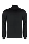 Malo Cashmere Turtleneck Pullover In Black