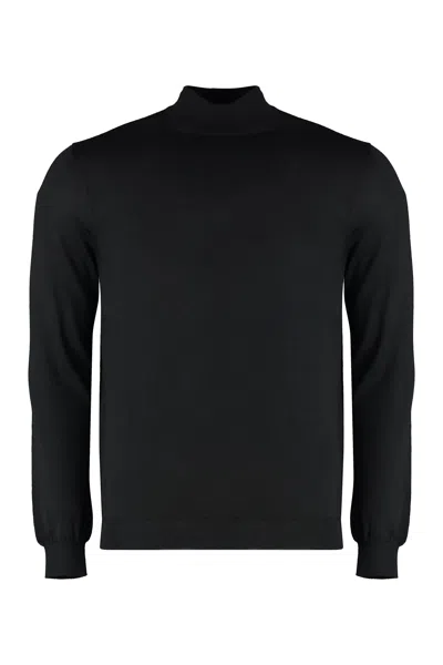 Malo Cashmere Turtleneck Pullover In Black