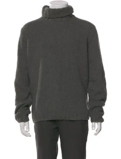 Pre-owned Malo Cashmere Turtleneck Pullover In Gray