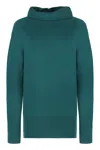 Malo Cashmere Turtleneck Pullover In Green